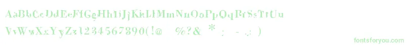 Dekale Font – Green Fonts on White Background