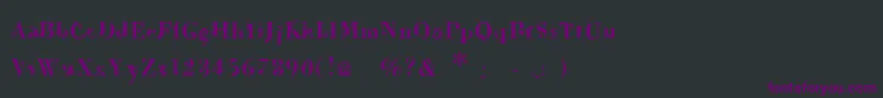 Шрифт Dekale – фиолетовые шрифты на чёрном фоне