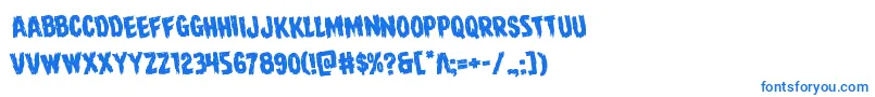 Шрифт Direwolfrotate – синие шрифты на белом фоне