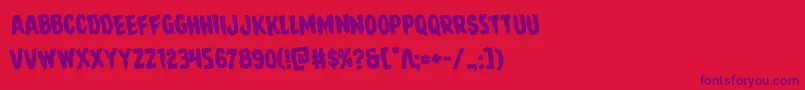 Шрифт Direwolfrotate – фиолетовые шрифты на красном фоне
