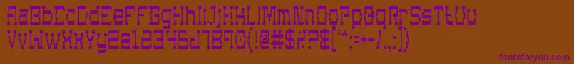 Шрифт SuperagoCondensed – фиолетовые шрифты на коричневом фоне