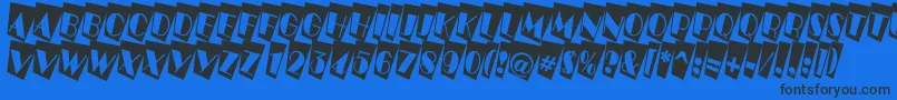 ABenttitulcmtwnr Font – Black Fonts on Blue Background