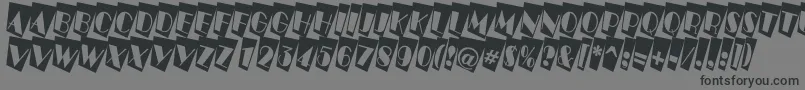 フォントABenttitulcmtwnr – 黒い文字の灰色の背景