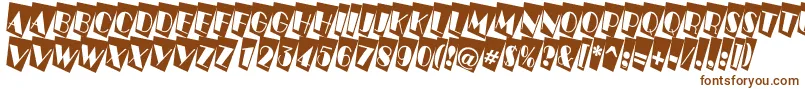 Шрифт ABenttitulcmtwnr – коричневые шрифты на белом фоне