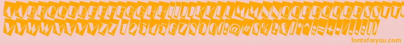 ABenttitulcmtwnr Font – Orange Fonts on Pink Background