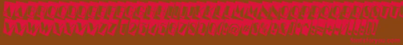 ABenttitulcmtwnr Font – Red Fonts on Brown Background