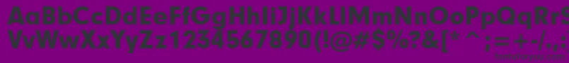Шрифт Geometric706BlackBt – чёрные шрифты на фиолетовом фоне