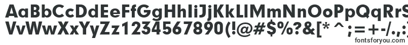 Czcionka Geometric706BlackBt – kroje pisma w dużych rozmiarach