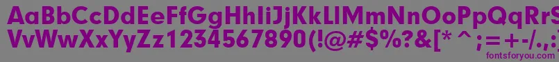 Geometric706BlackBt-Schriftart – Violette Schriften auf grauem Hintergrund