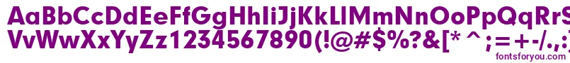 Geometric706BlackBt Font – Purple Fonts on White Background