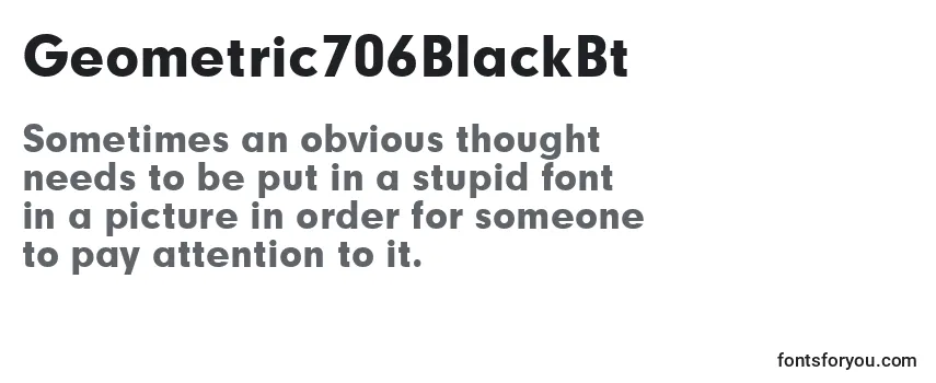 Geometric706BlackBt Font