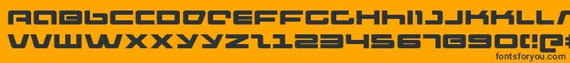 Police PulseRifleExpanded – polices noires sur fond orange