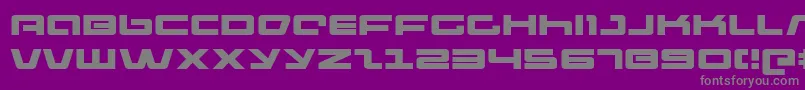 PulseRifleExpanded Font – Gray Fonts on Purple Background