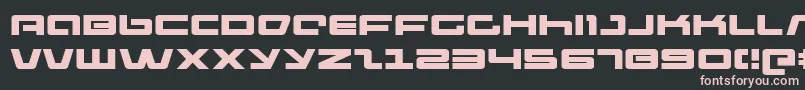PulseRifleExpanded Font – Pink Fonts on Black Background