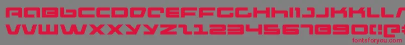 Шрифт PulseRifleExpanded – красные шрифты на сером фоне