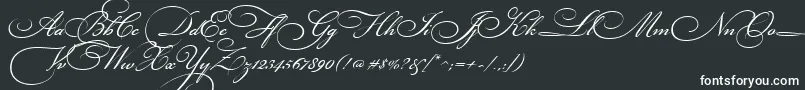 BickhamScriptThree-Schriftart – Weiße Schriften