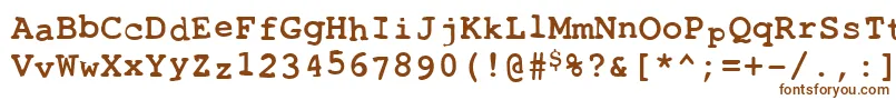 Шрифт Toxica ffy – коричневые шрифты на белом фоне