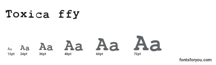Toxica ffy Font Sizes