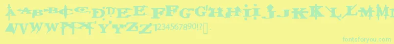 More about TRUE Font TRUE Font – Green Fonts on Yellow Background