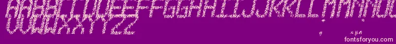 ElAlambreTfb Font – Pink Fonts on Purple Background