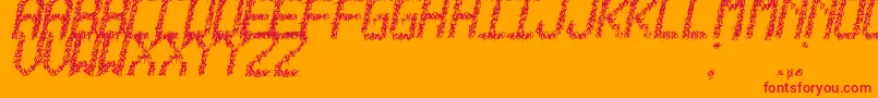 ElAlambreTfb Font – Red Fonts on Orange Background