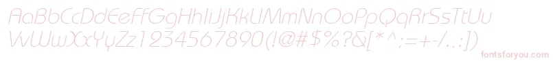 BordeauxlightItalic-Schriftart – Rosa Schriften auf weißem Hintergrund