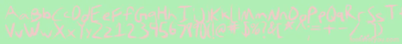Подробнее о шрифте Stefaniefont Шрифт Stefaniefont – розовые шрифты на зелёном фоне