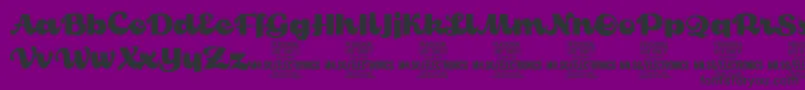 ElectronicsPersonalUse Font – Black Fonts on Purple Background