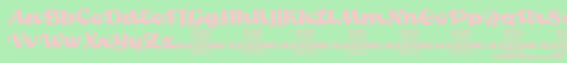 ElectronicsPersonalUse Font – Pink Fonts on Green Background