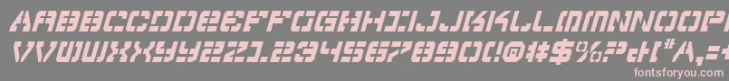 Vyperci Font – Pink Fonts on Gray Background