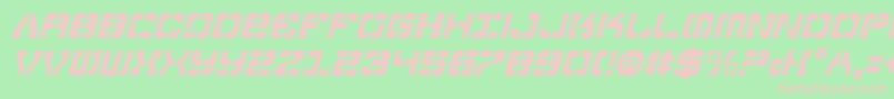 Vyperci Font – Pink Fonts on Green Background