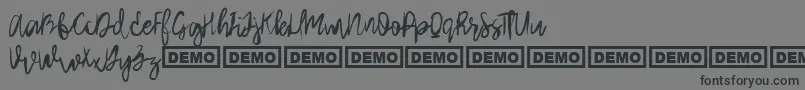 ArthardDemo Font – Black Fonts on Gray Background