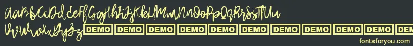 More about ArthardDemo Font ArthardDemo Font – Yellow Fonts on Black Background
