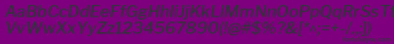 LibrefranklinMediumitalic Font – Black Fonts on Purple Background