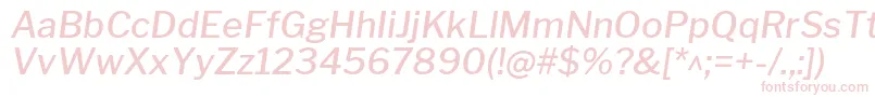 LibrefranklinMediumitalic Font – Pink Fonts on White Background