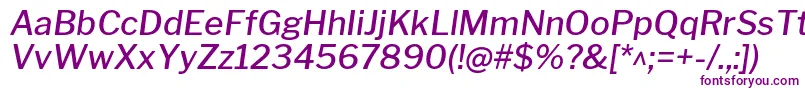 フォントLibrefranklinMediumitalic – 紫色のフォント