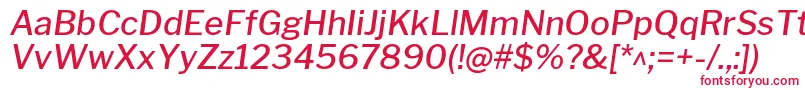 フォントLibrefranklinMediumitalic – 赤い文字