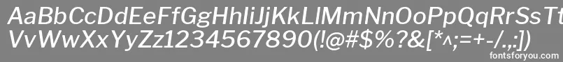 LibrefranklinMediumitalic Font – White Fonts on Gray Background