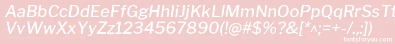 LibrefranklinMediumitalic Font – White Fonts on Pink Background