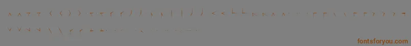 Misterwolf Font – Brown Fonts on Gray Background