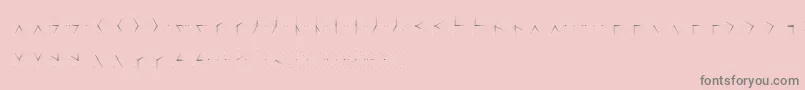 Misterwolf Font – Gray Fonts on Pink Background