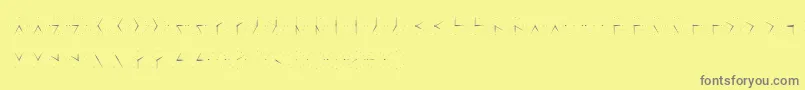 Misterwolf Font – Gray Fonts on Yellow Background