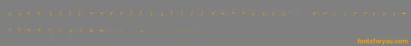 Misterwolf Font – Orange Fonts on Gray Background