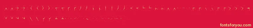 fuente Misterwolf – Fuentes Amarillas Sobre Fondo Rojo