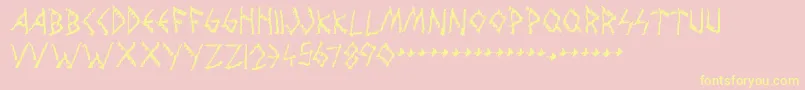 More about WolvesEngraven Font WolvesEngraven Font – Yellow Fonts on Pink Background