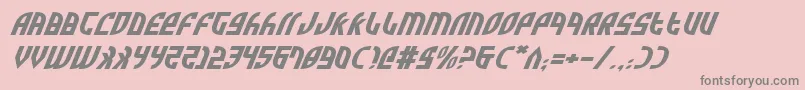 ZoneRiderExpItalic Font – Gray Fonts on Pink Background