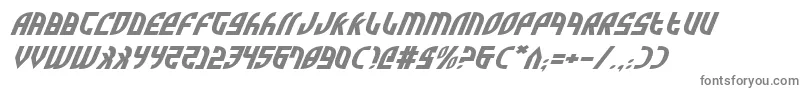 ZoneRiderExpItalic Font – Gray Fonts on White Background