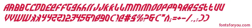 ZoneRiderExpItalic Font – Red Fonts