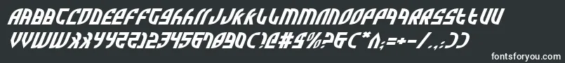ZoneRiderExpItalic Font – White Fonts