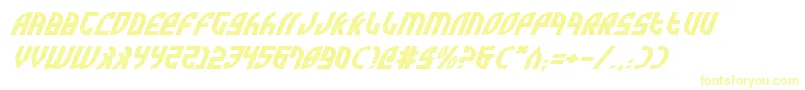 ZoneRiderExpItalic Font – Yellow Fonts